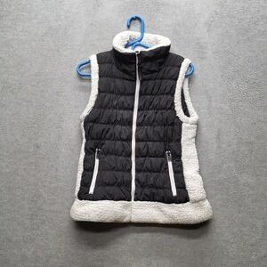 Calvin Klein Performance Women Vest M Black Performance Sherpa Zipper Logo
